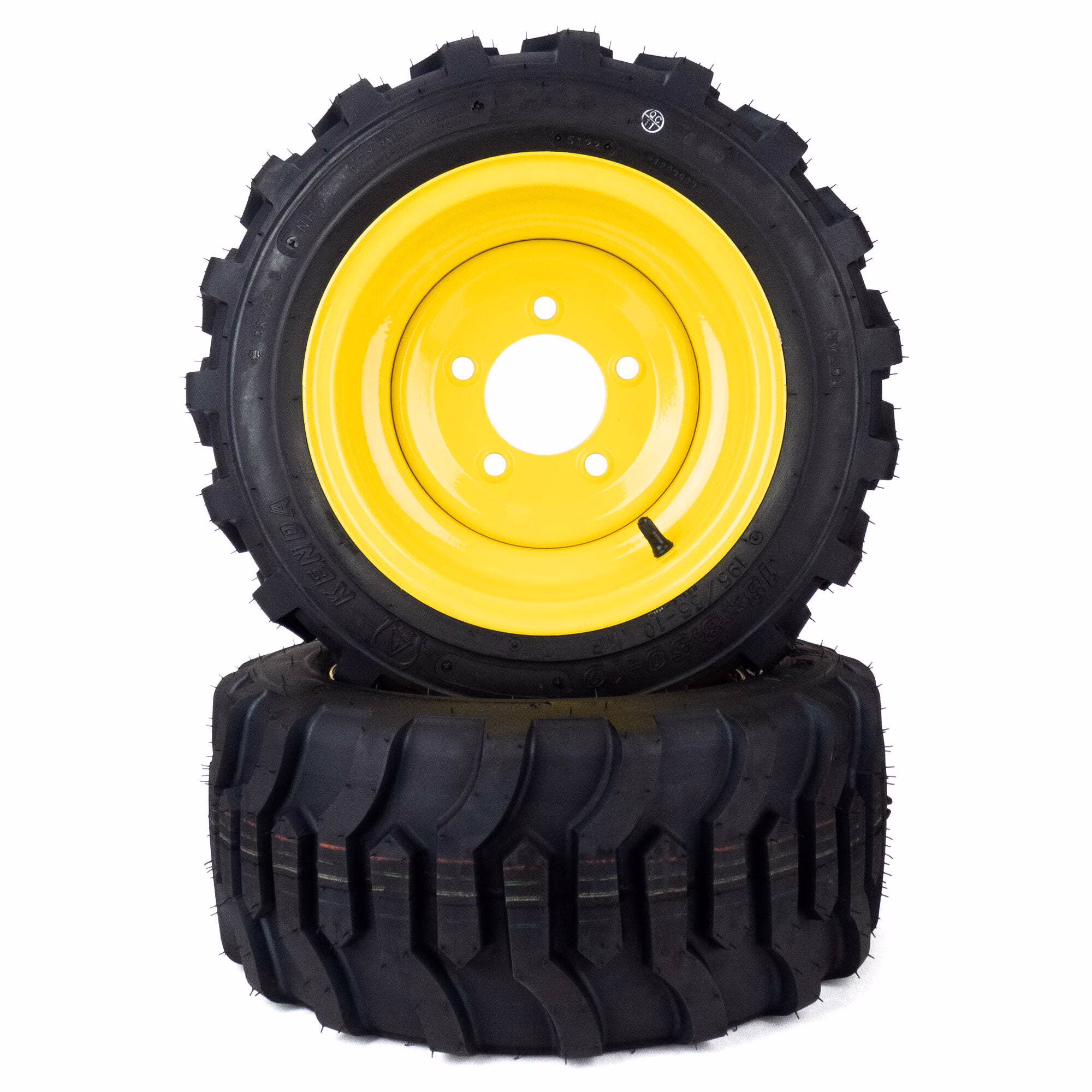 (2) Industrial Tire Assemblies 18x8.50 - 10 John Deere 1023E 1026R 1025R LVA20123