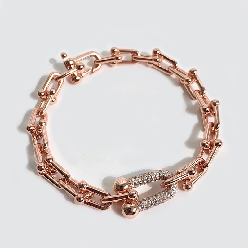Tiffany Hardware Large Link Bracelet Three Color Available - Original Replica Club