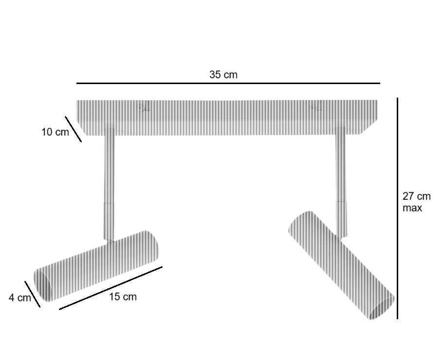 Freelight Freelight Spot Undici Beige Crème excl. Mini GU10 2-lichts