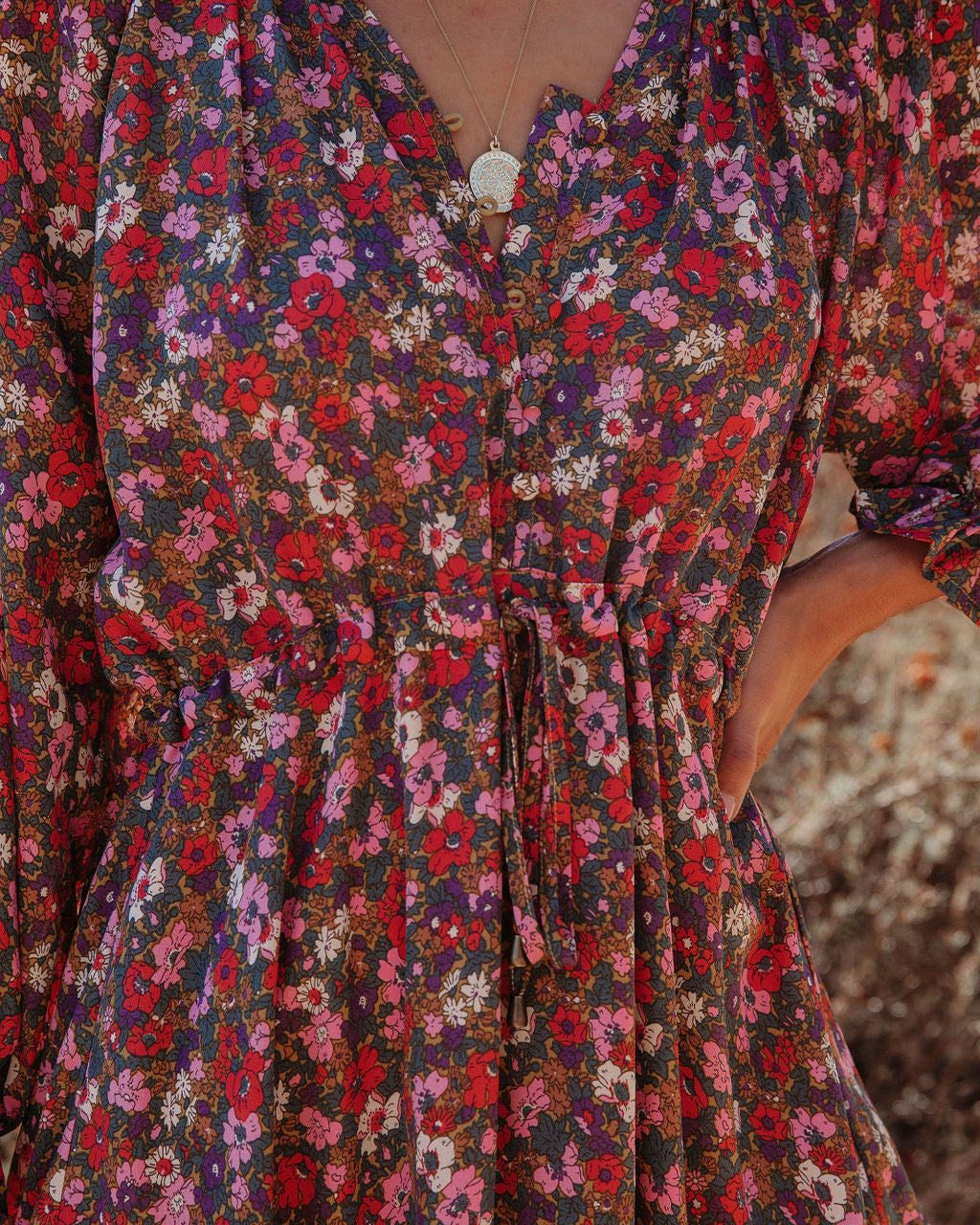 Be With You Floral Ruffle Mini Dress - Se7enfashion