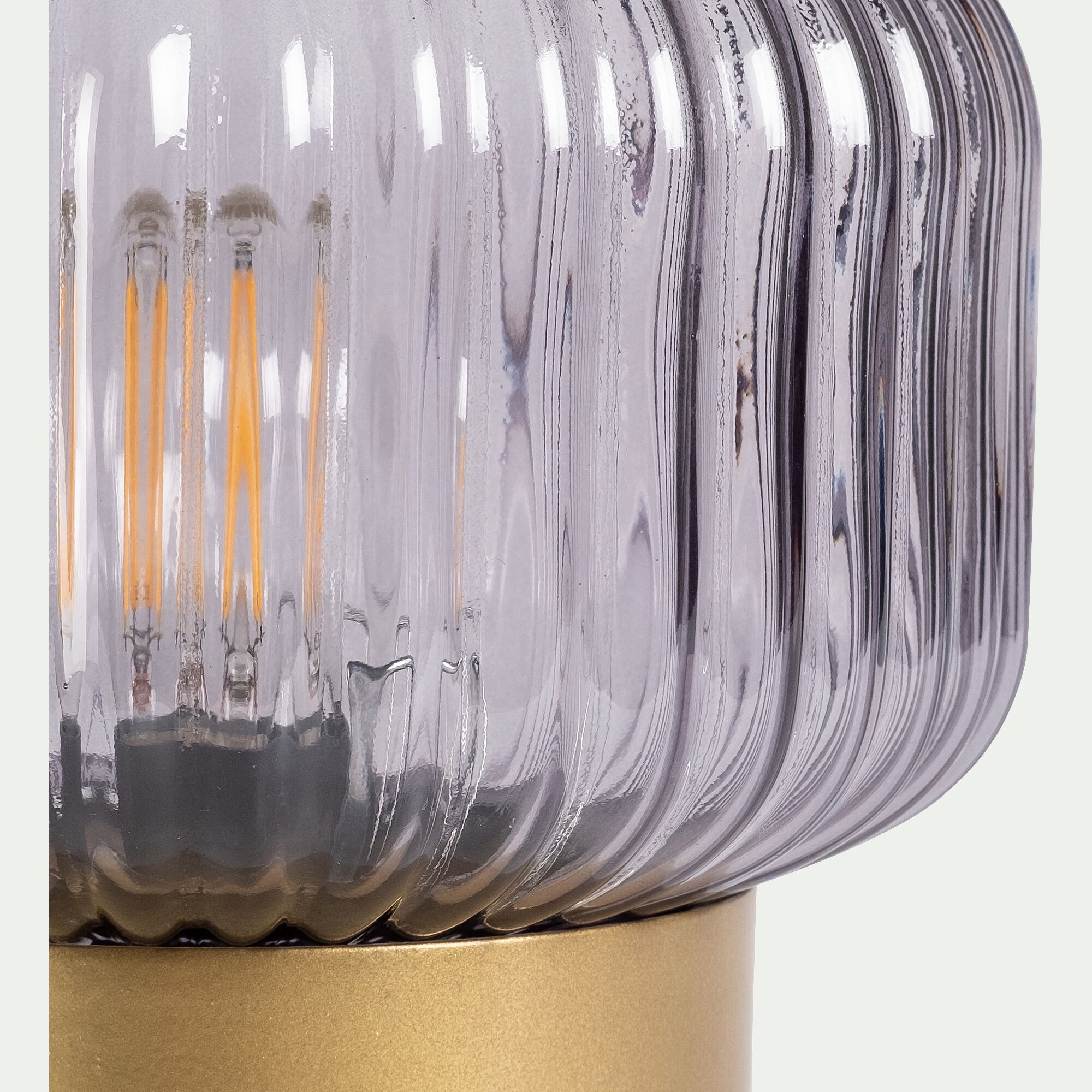 JANY - Lampe à poser en verre D16cm - doré