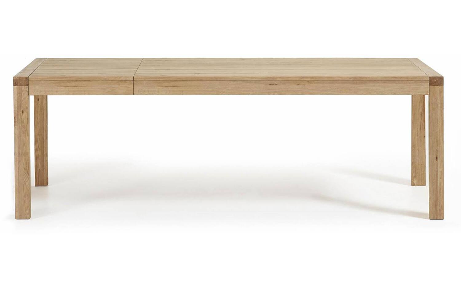 Kave Home - Briva uitschuifbare tafel in eikenfineer met natuurlijke