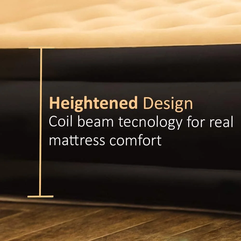 Double Inflatable High Raised Air Bed Mattress with Built in Pump and release valve - Image 7