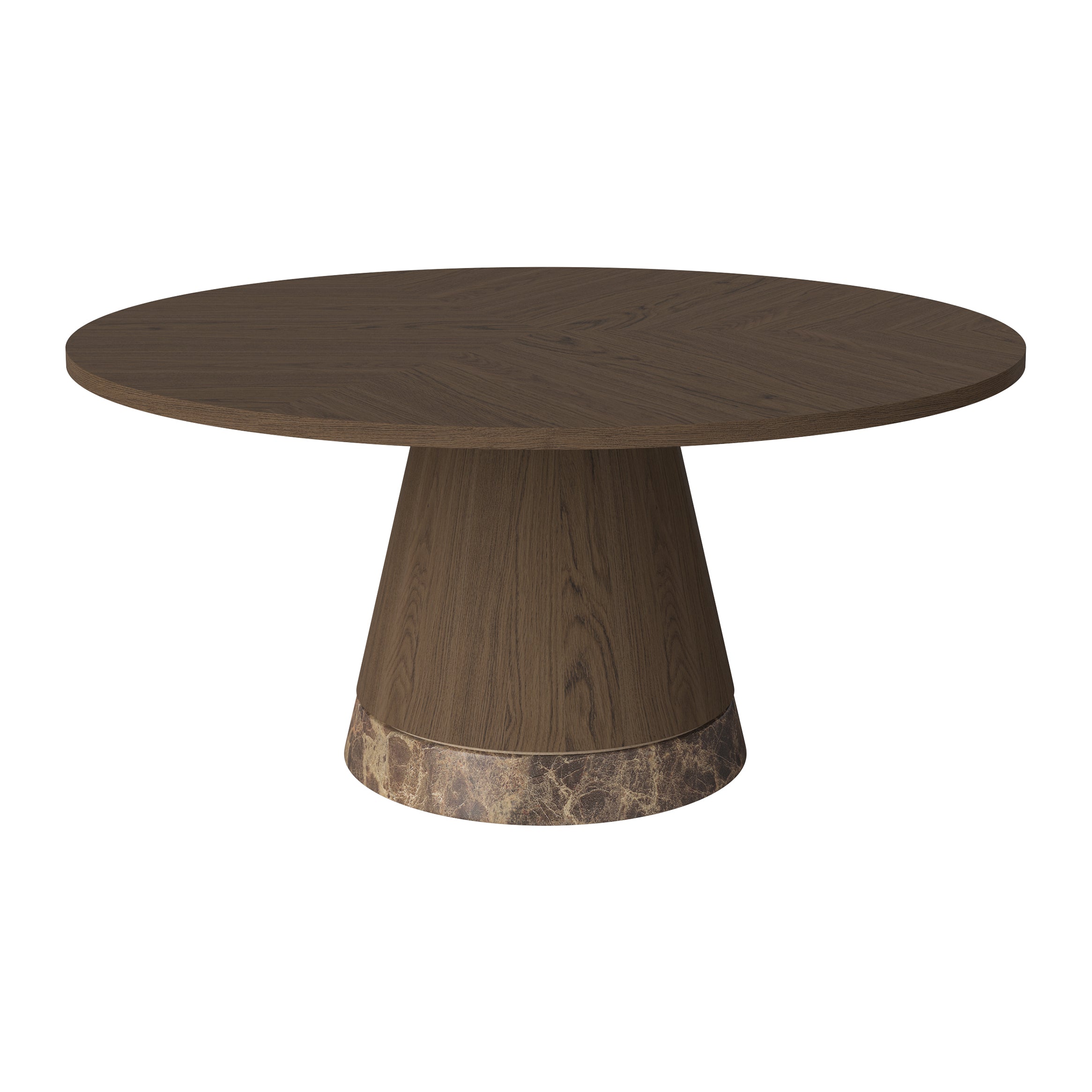 Bolia Piro Salontafel Ø 90 cm - Donker Geolied Hout