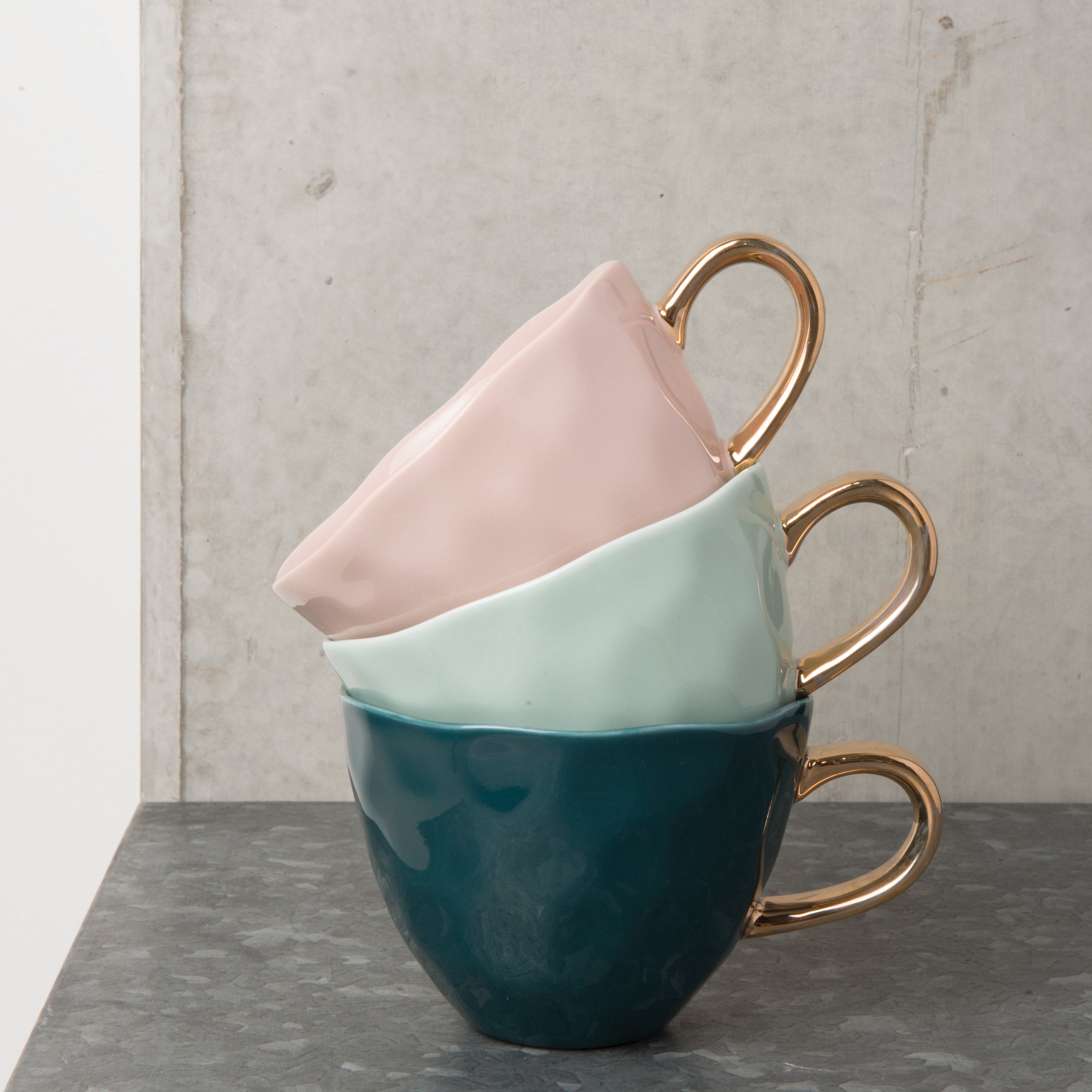 Urban Nature Culture Good Morning Cappuccino / Theekop - Blue Green -