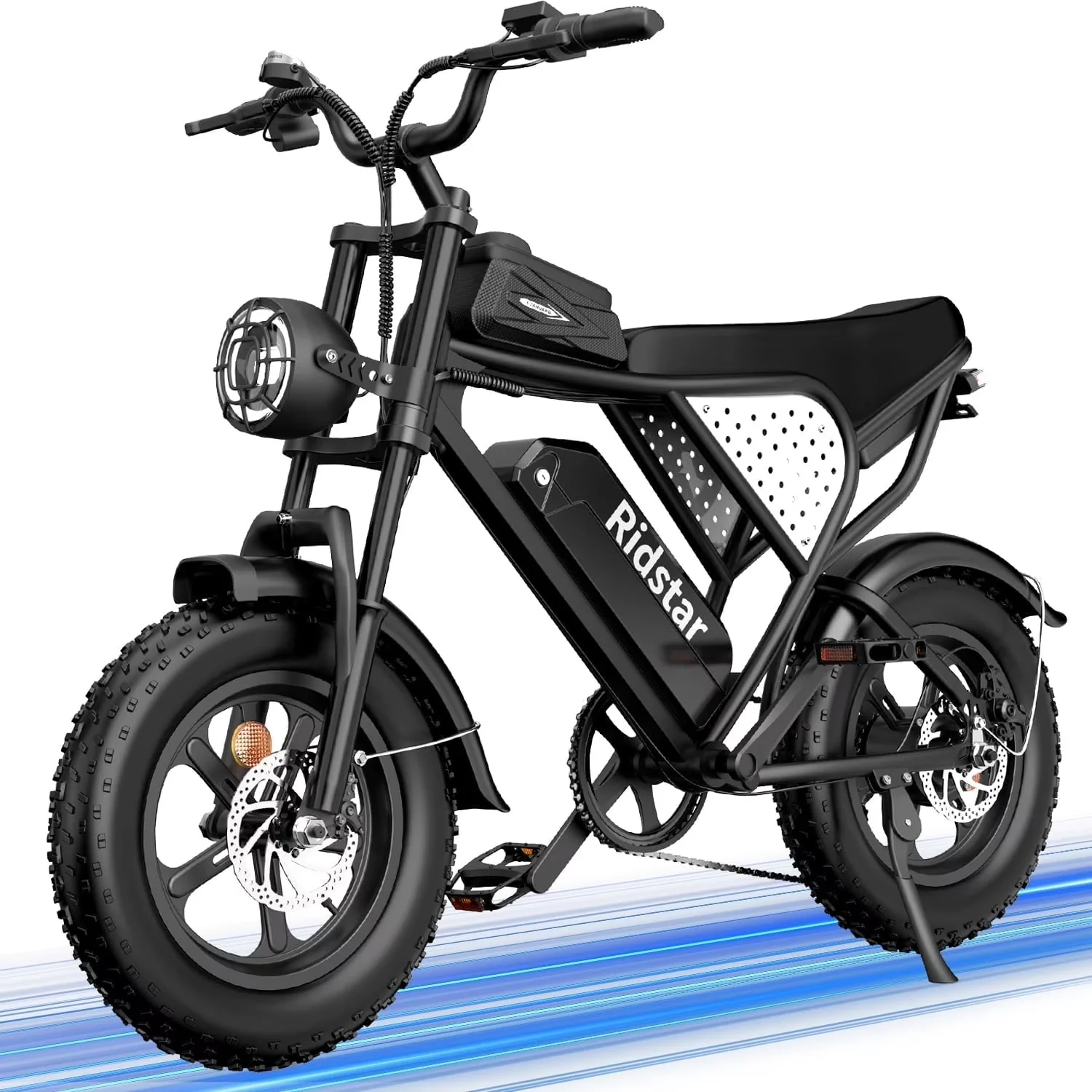 1500W Electric Mountain Bike 48V 20Ah, 20 inch Fat Tires, Shimano 7-Speed, Full Suspension - q20-1500w - Image 4 1500W Electric Mountain Bike 48V 20Ah, 20 inch Fat Tires, Shimano 7-Speed, Full Suspension - q20-1500w - Image 4