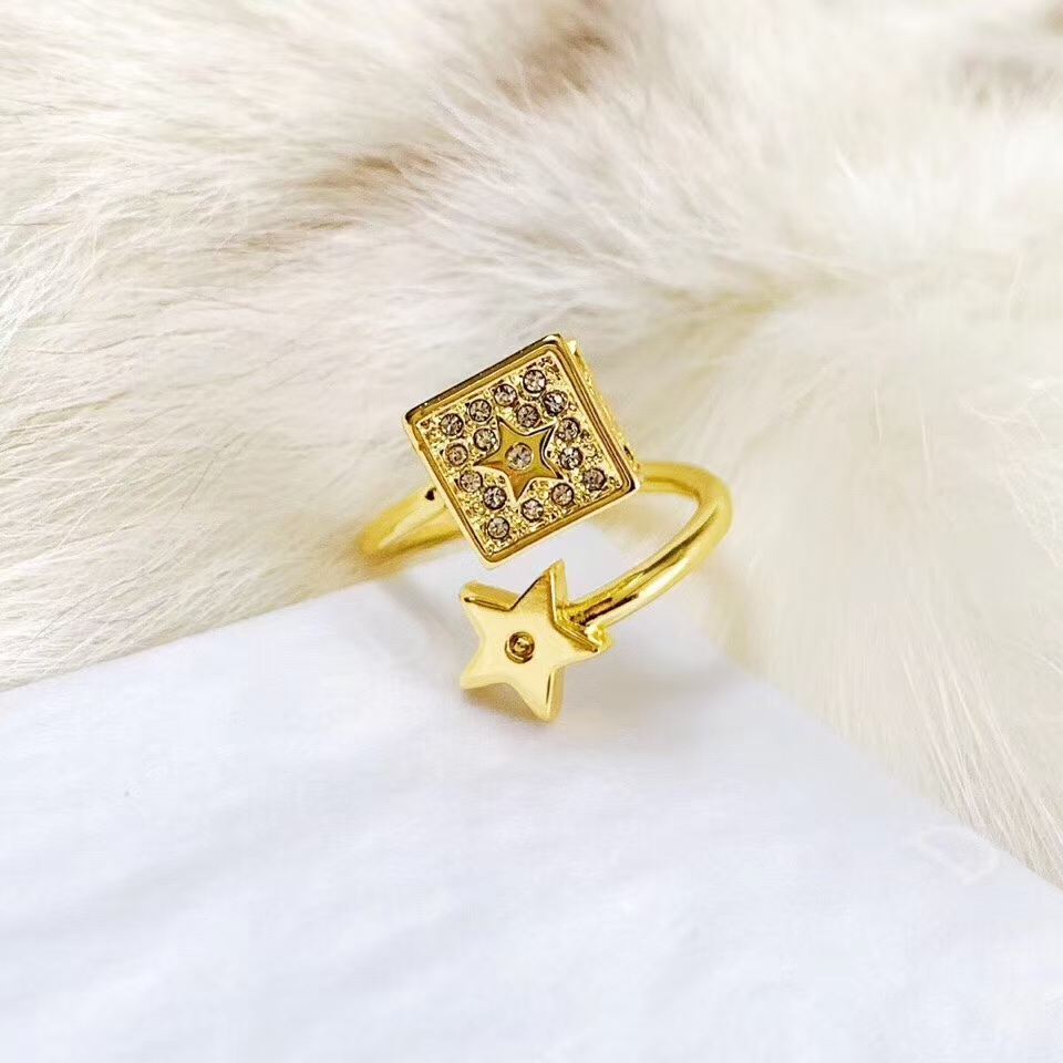 Dior Cube and Star Open Ring - Original Replica Club