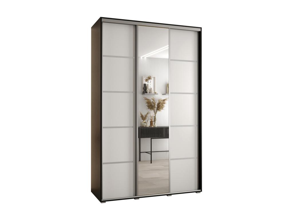 ARMARIO Abodeia 5 DE PUERTAS CORREDERAS 235 - 2/160/45 3 puertas Negro/Blanco/Plata