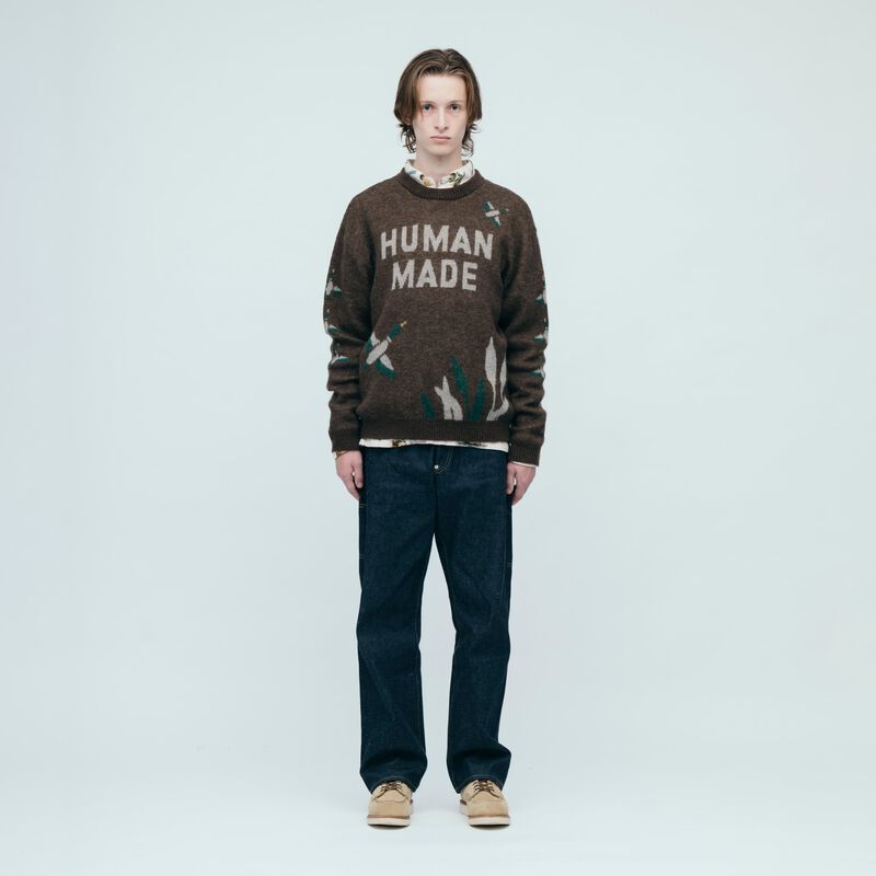 HUMAN MADE GRAPHIC KNIT SWEATER