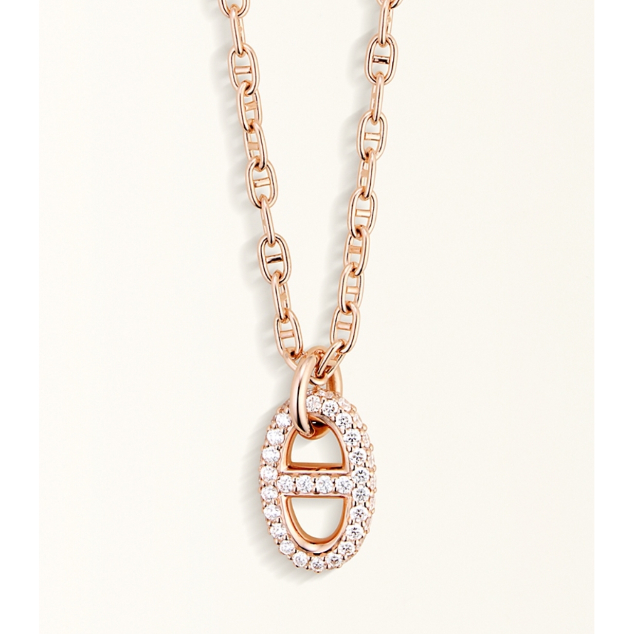 Hermes Pig Nose Pendant Necklace - Original Replica Club