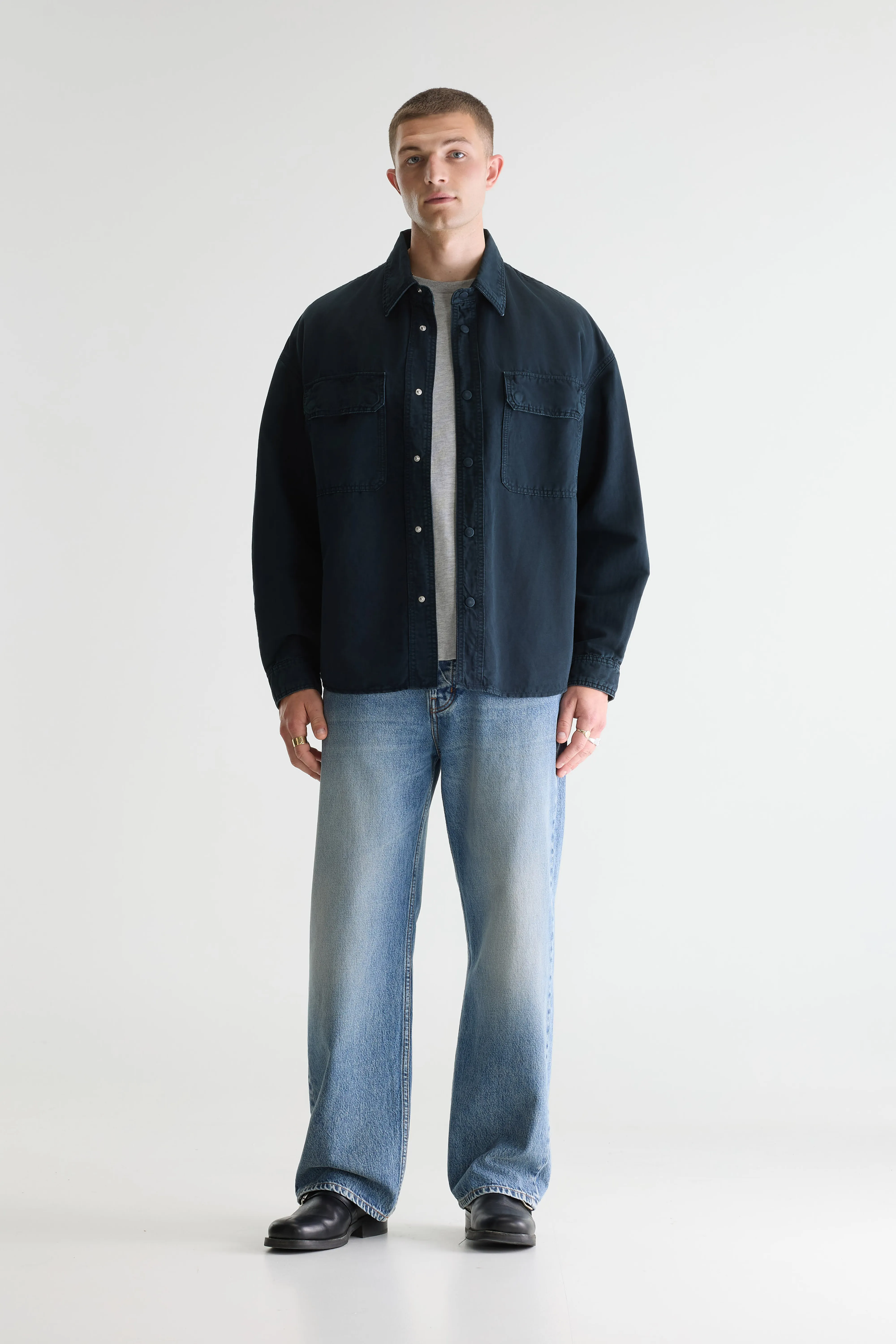 Bellerose Poach relaxed overshirt (261 / M / JET SET)