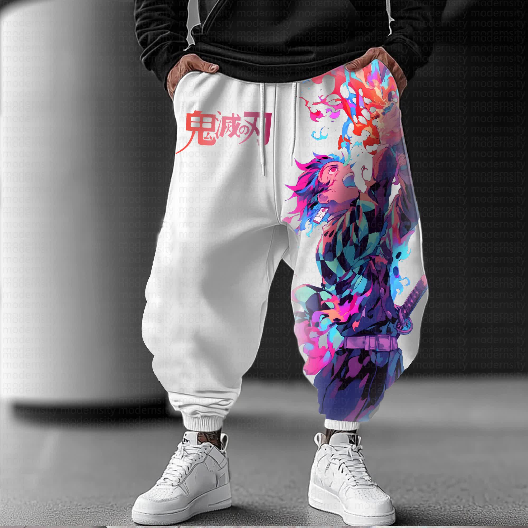 Unisex Anime Inspired Vintage Pants丨Comicssoul