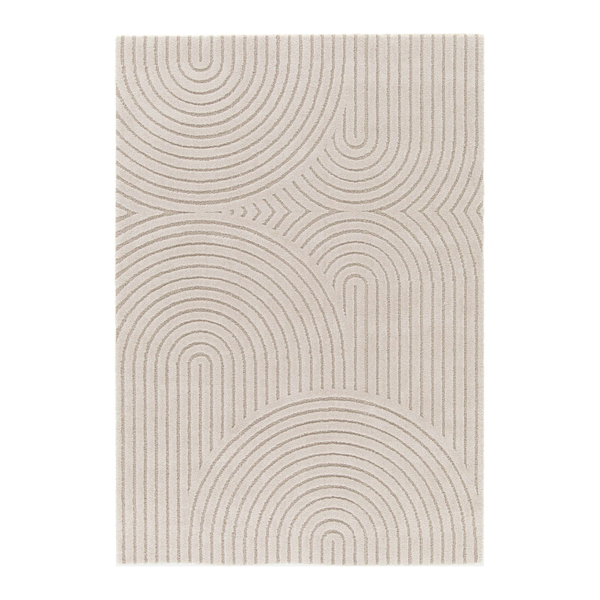 AFK Living vloerkleed Groove - reliëfeffect - beige