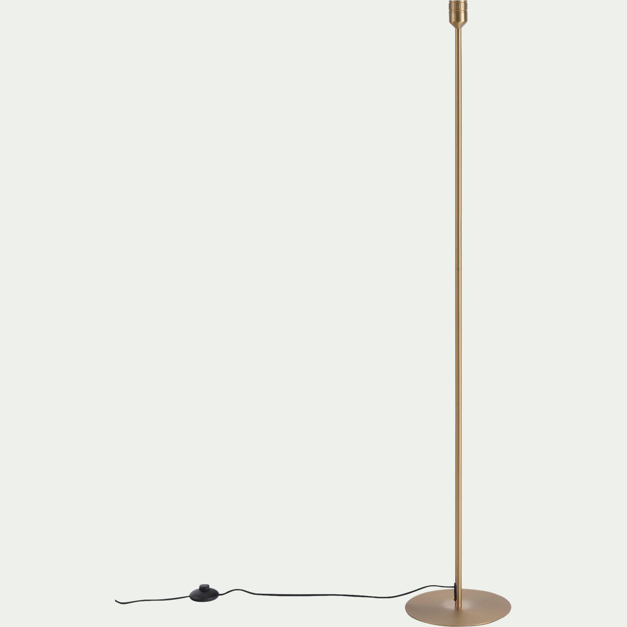 NANS - Pied de lampadaire électrifié en acier - doré H146cm