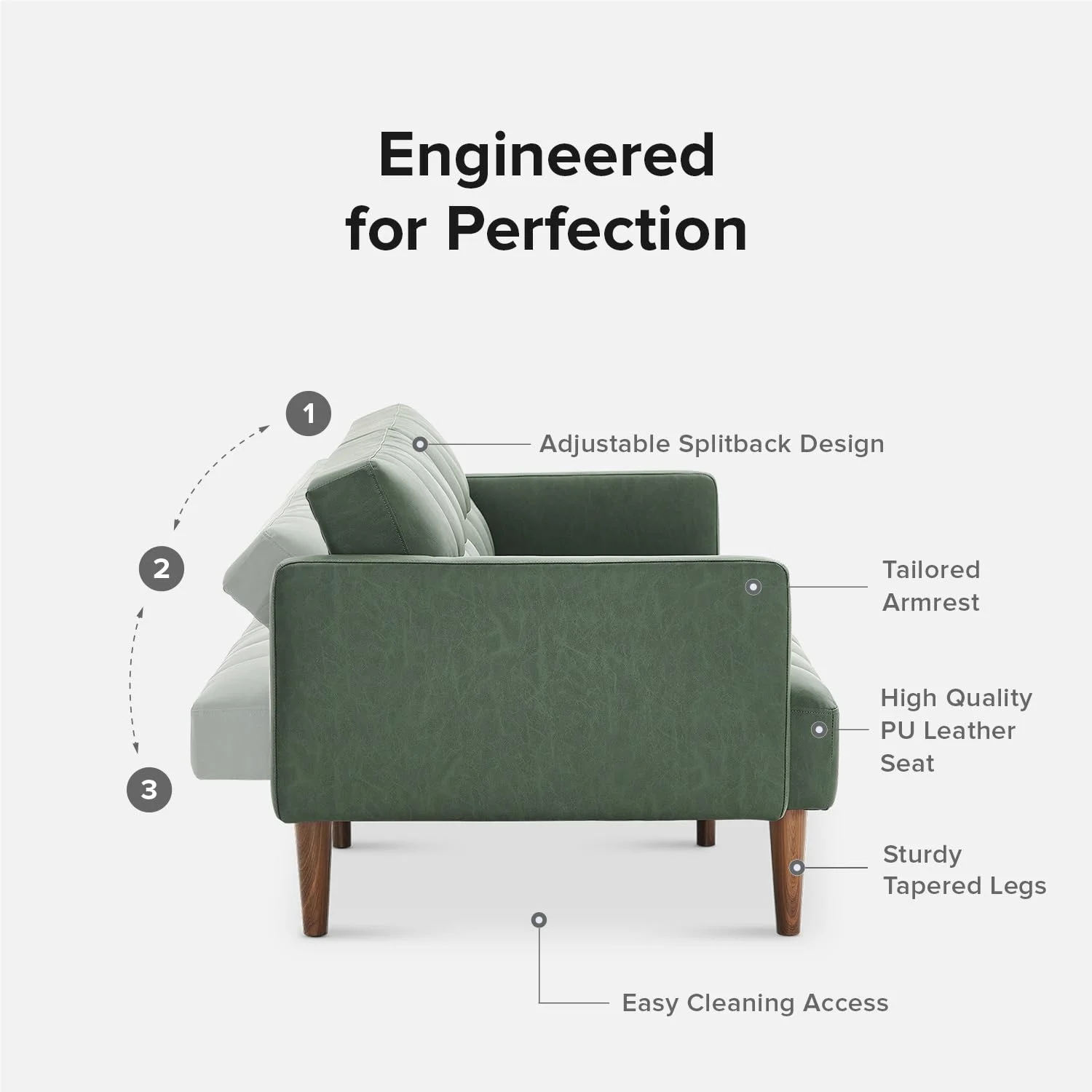 Mopio Aaron Futon Sofa Bed Old Rosa - Image 32