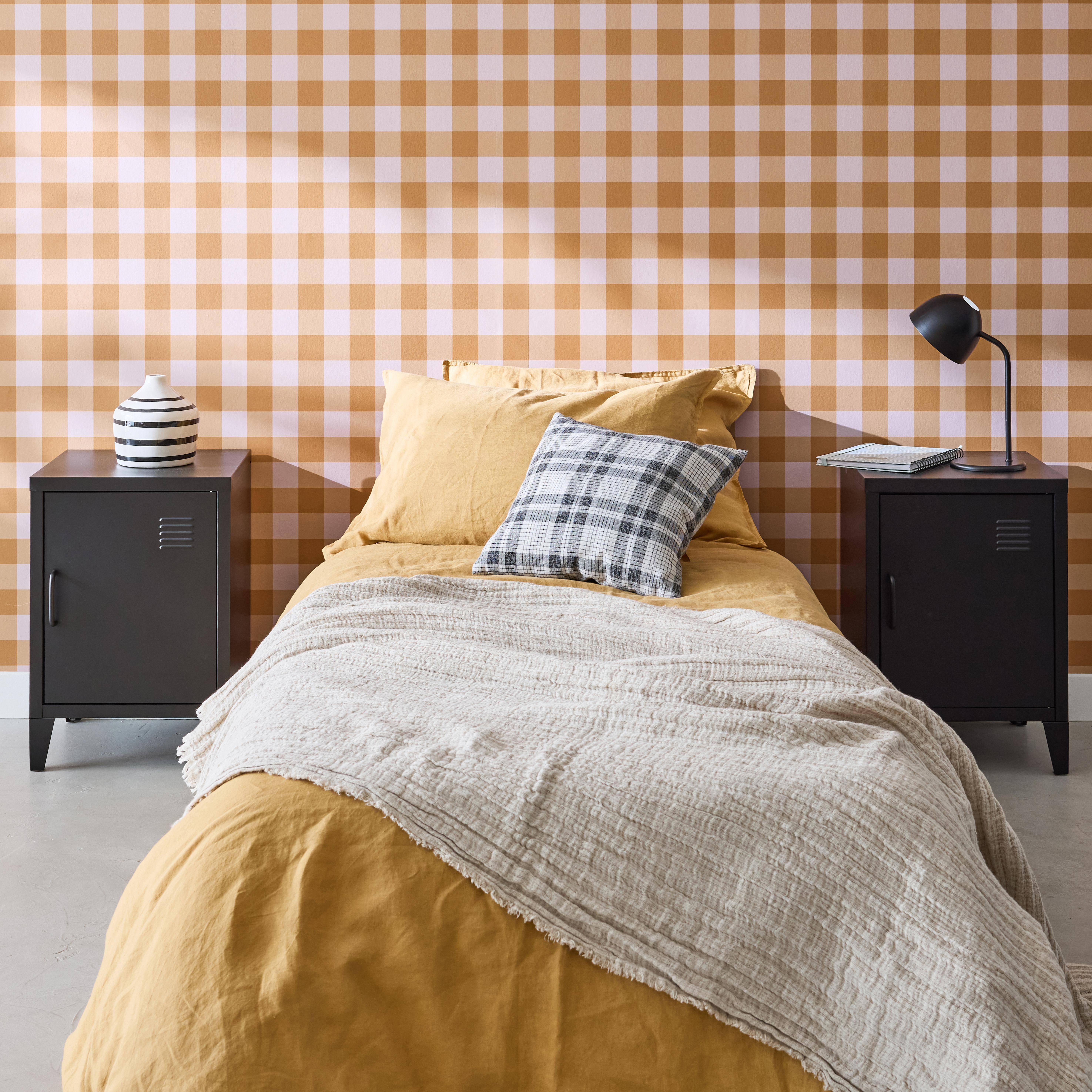 Soho - Mesita industrial con 1 puerta, set de 2