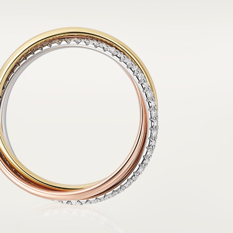 Replicate Trinity ring, small model, half-paved(1:1 replica) - Original Replica Club