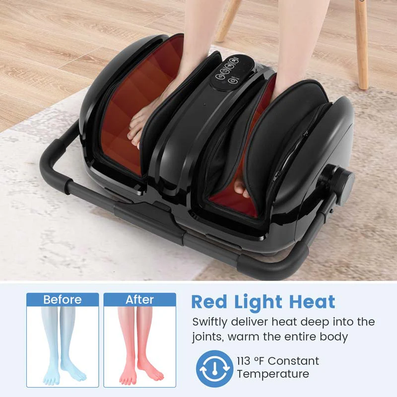 Eletriclife Foot and Calf Massager with Heat for Blood Circulation Pain Relief