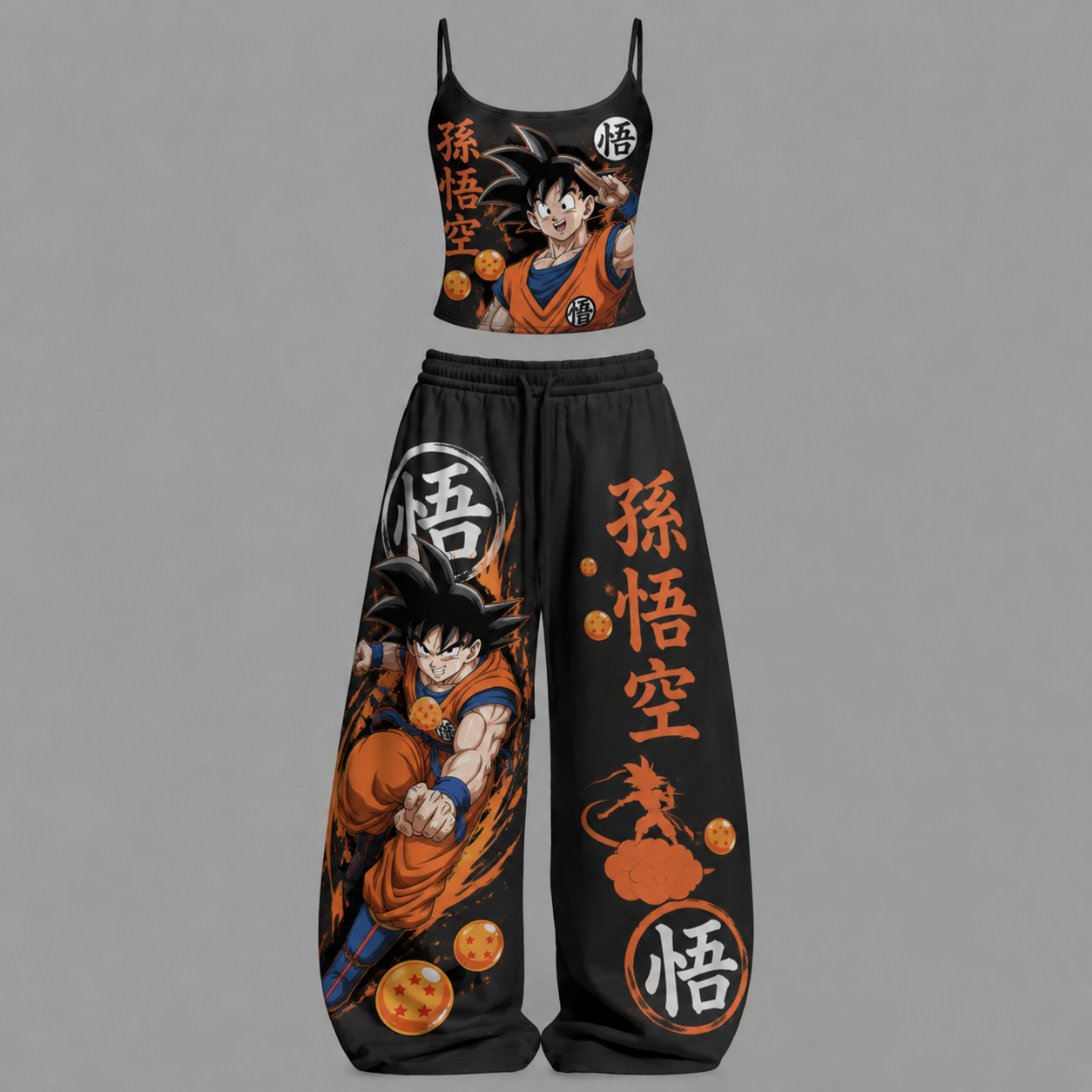 DragonBall Top & Elasticated Trousers Two-Piece Set