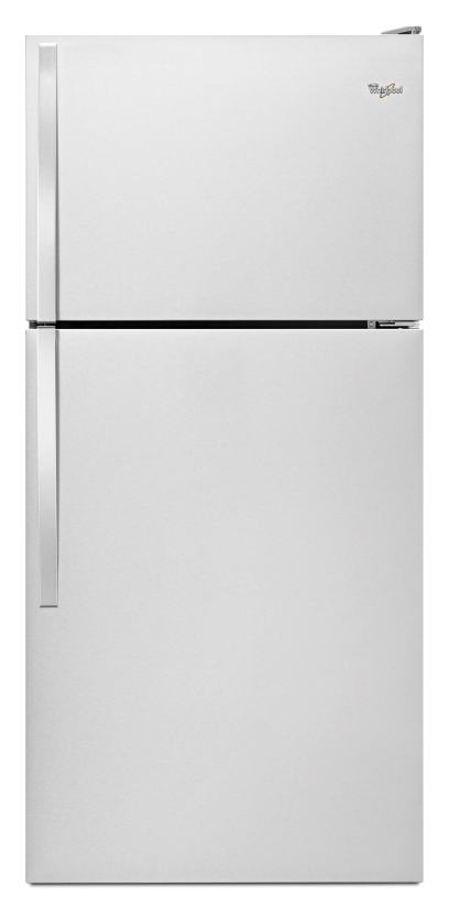 Whirlpool 30 in. 18 Cu. ft. Top Freezer Refrigerator, Monochromatic Stainless Steel