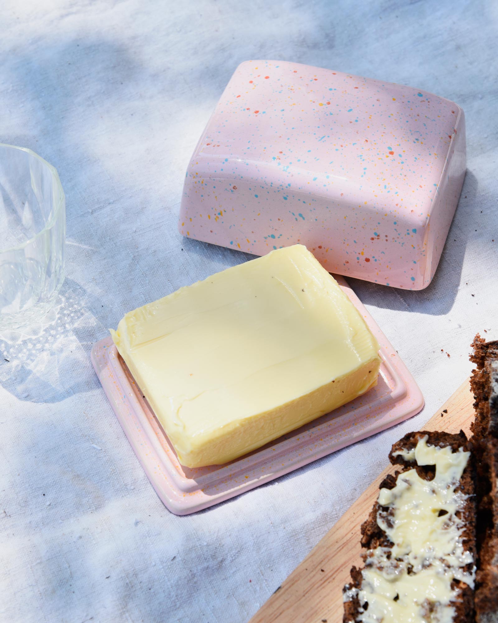 Alojamento Butterdose gesprenkelt rosa