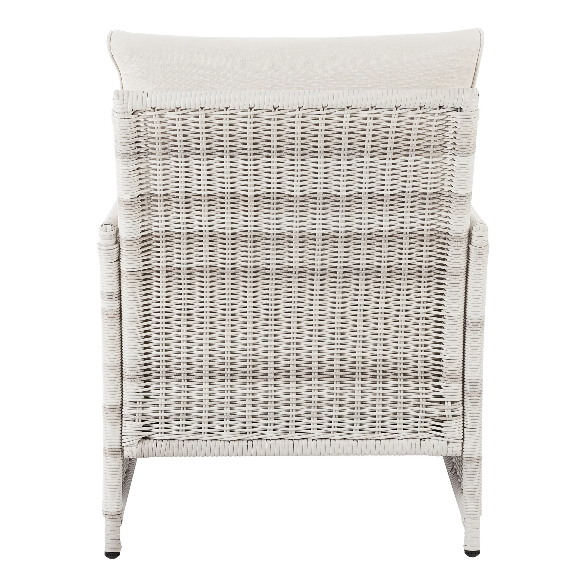Better Homes & Gardens Paige Outdoor Wicker Stationary Lounge Chairs, Set of 2, White - Image 5