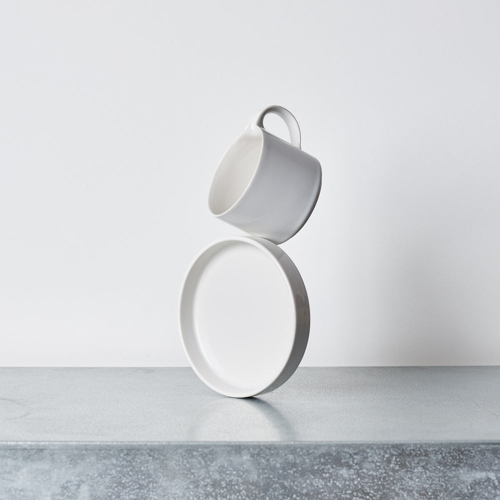 Tasse soucoupe Moderato - Blanc
