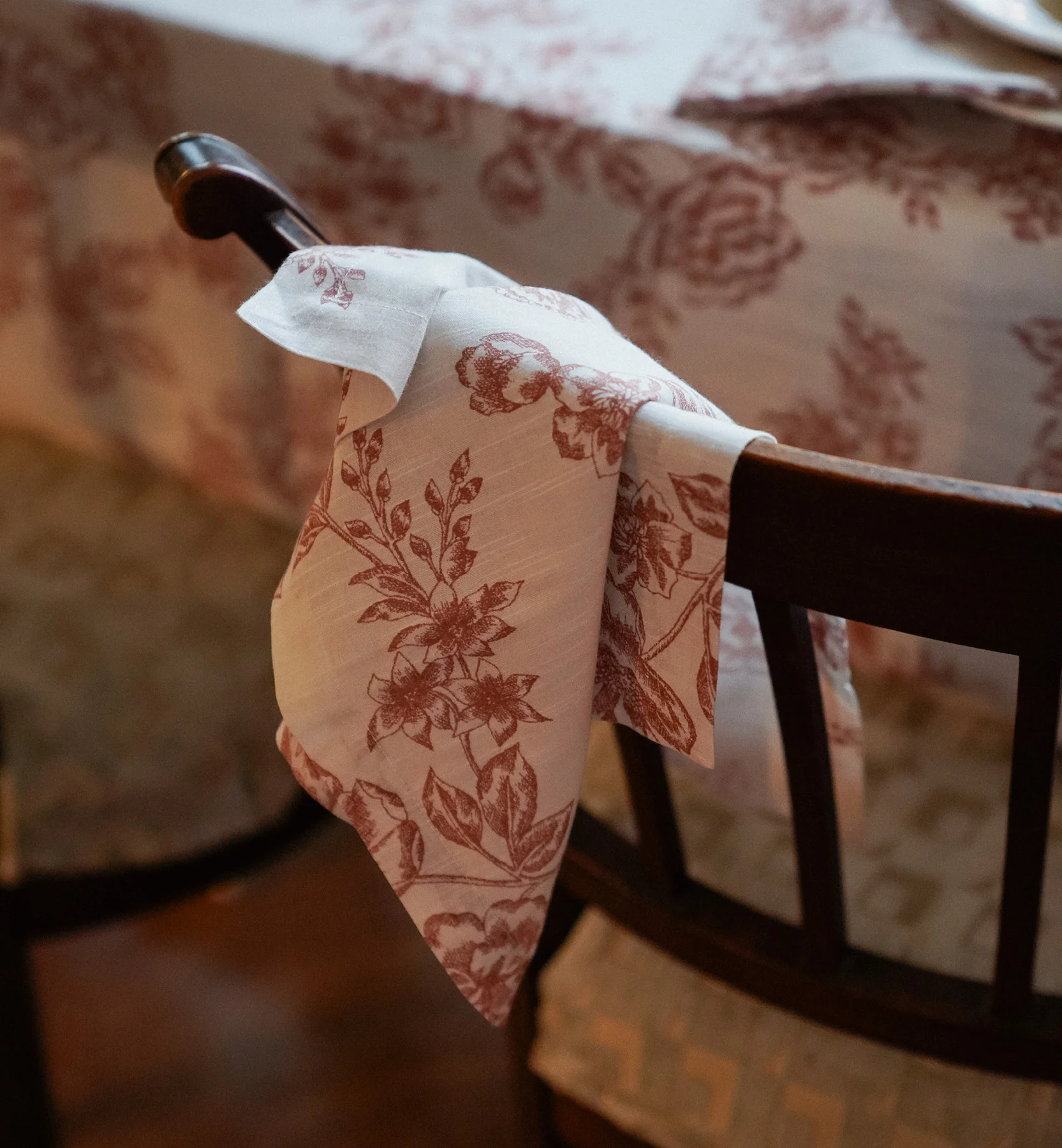 Whimsical Rose Napkin Set of 2