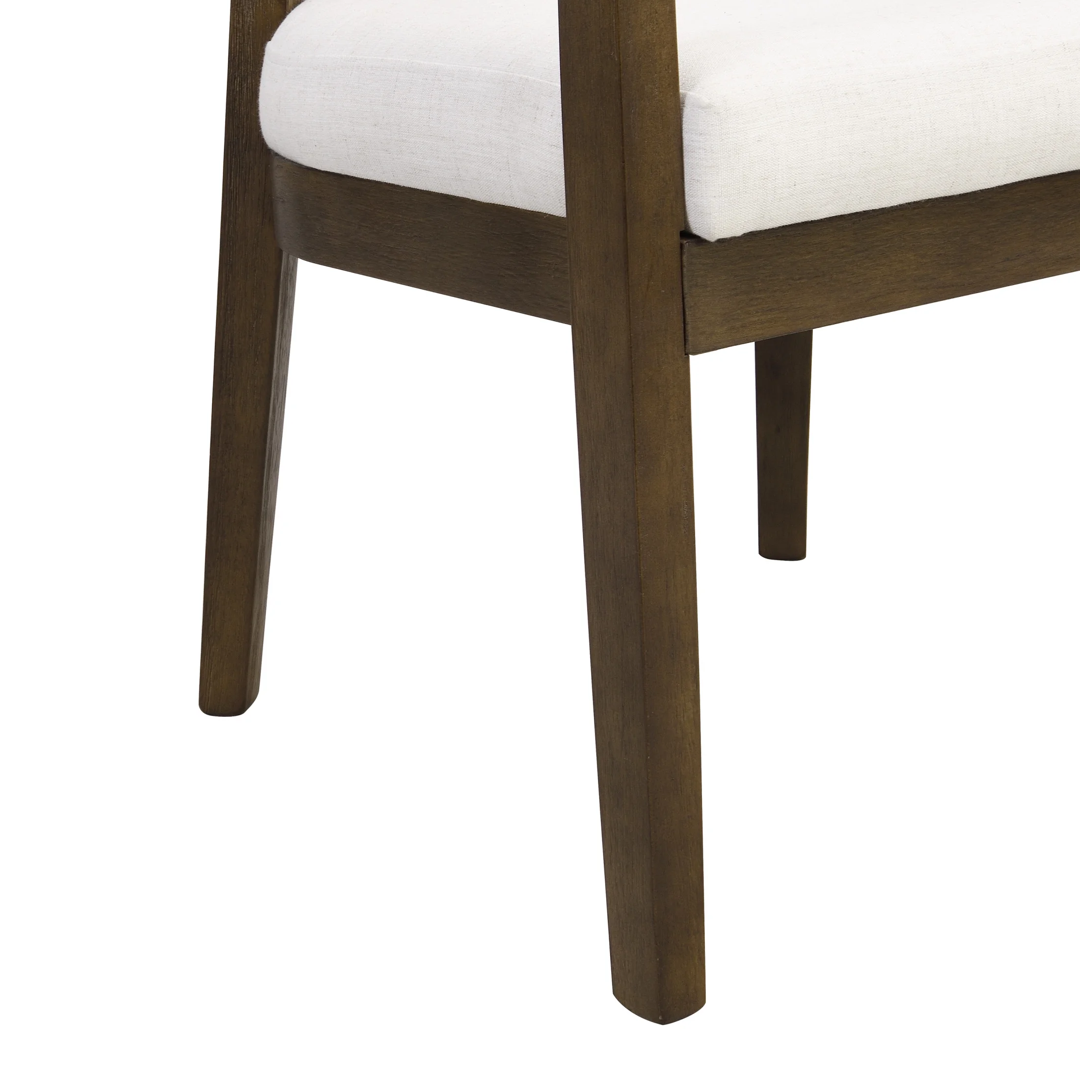 Christopher Knight Home 7-Piece Dining Set with 95" Wood Table, Curved Back Upholstered Armchairs, Walnut & Beige - Image 5