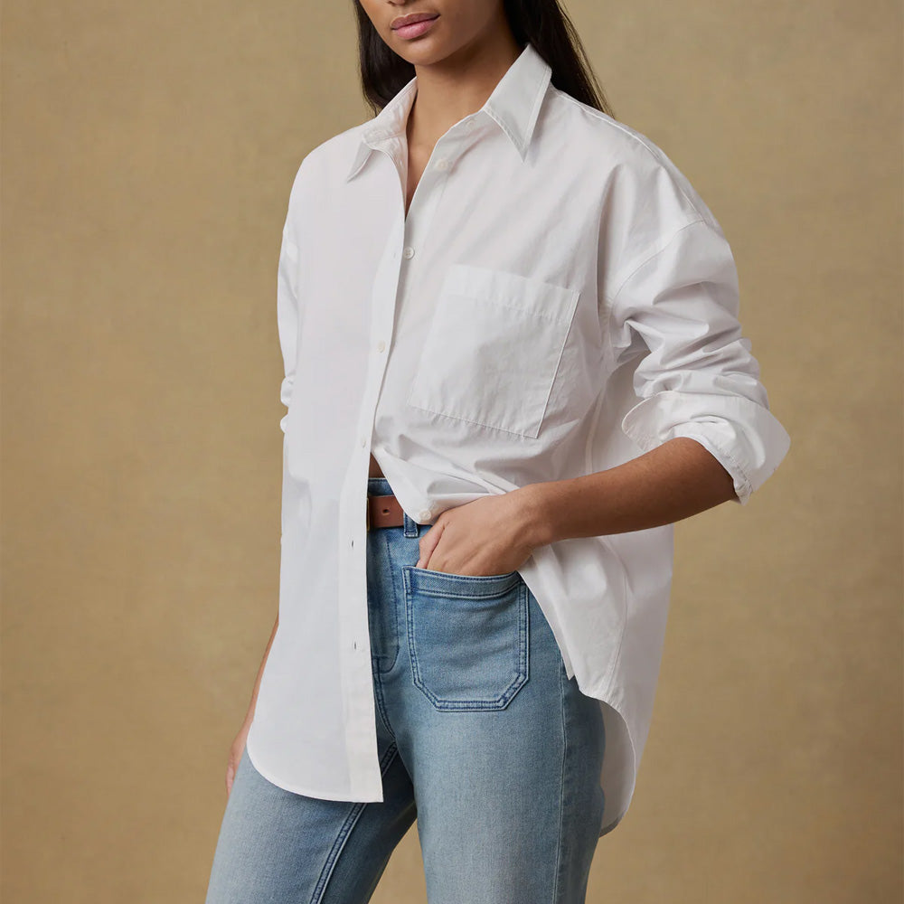 Faherty - Chemise Coastal en popeline - Blanc