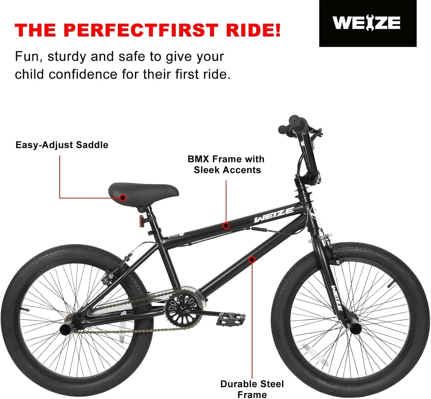 WEIZE Freestyle BMX Bike 20 Inch With 360 Degree Rotor - Image 14 WEIZE Freestyle BMX Bike 20 Inch With 360 Degree Rotor - Image 14