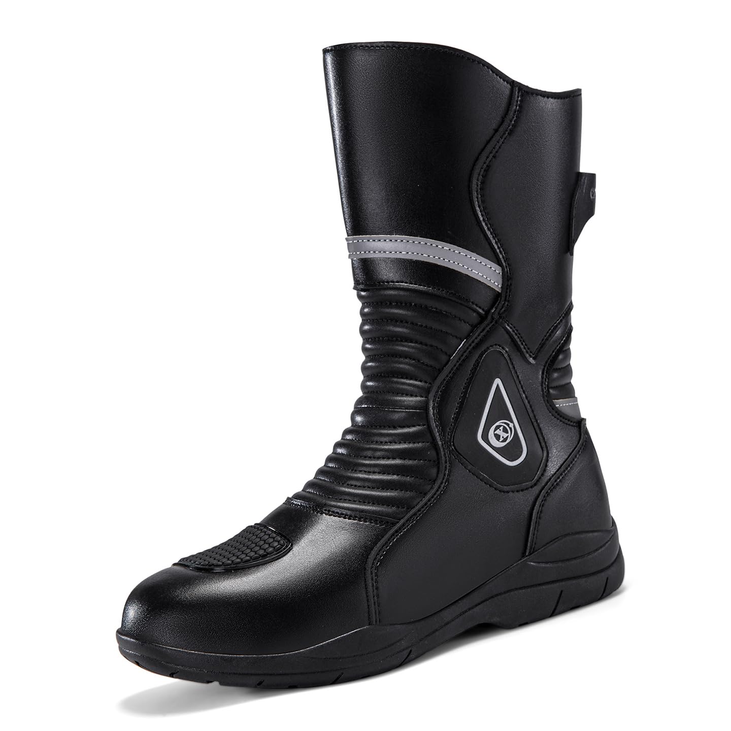 Motorcycle Riding Boots Motorcycle Leather Boots for Men Protection Anti Slip Racing Sports Boots - image 2
