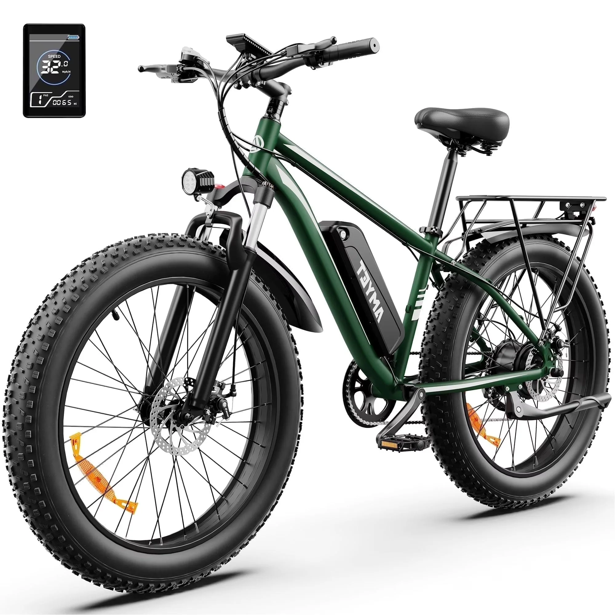 AMYET 26 x 4 Fat Tire Electric Mountain Bike, 48V 15Ah, 7-Speed - EB26 - Image 7 AMYET 26 x 4 Fat Tire Electric Mountain Bike, 48V 15Ah, 7-Speed - EB26 - Image 7