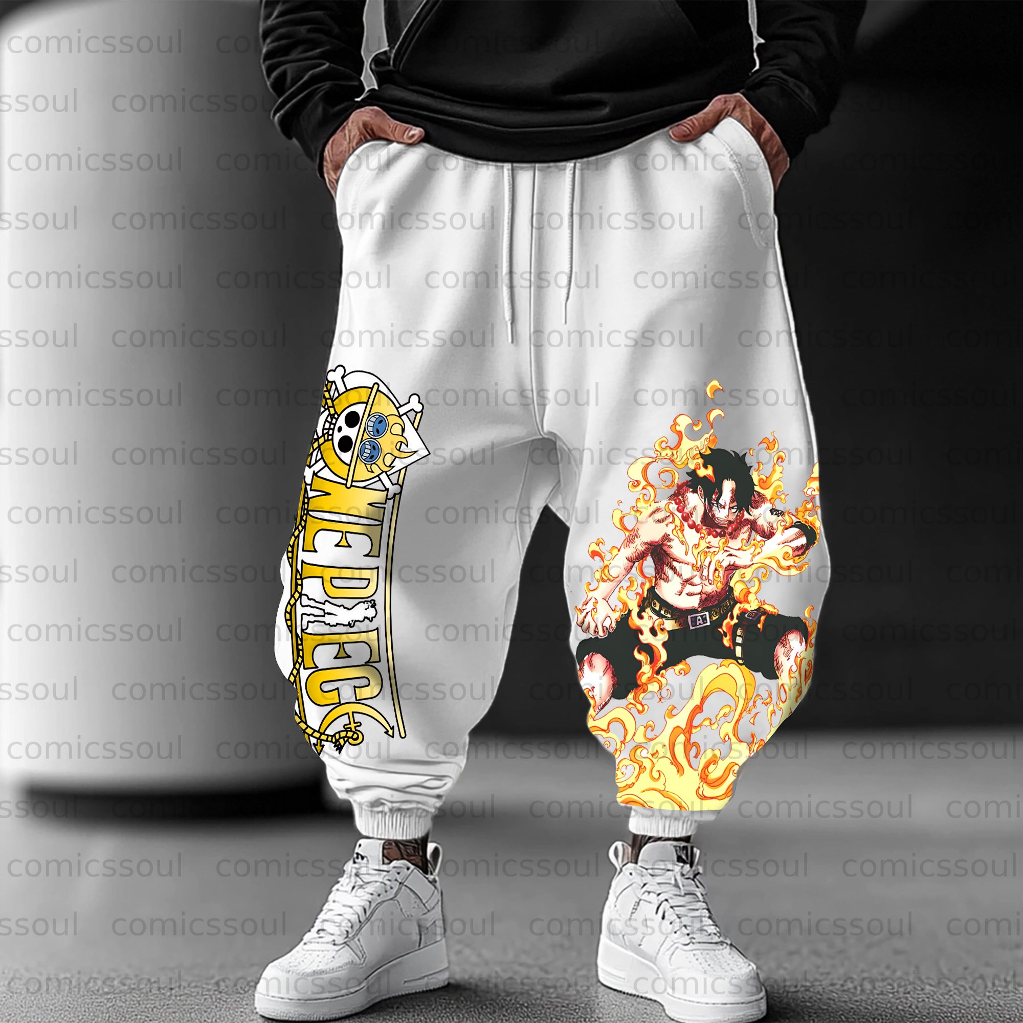 Unisex Anime Inspired Vintage Pants