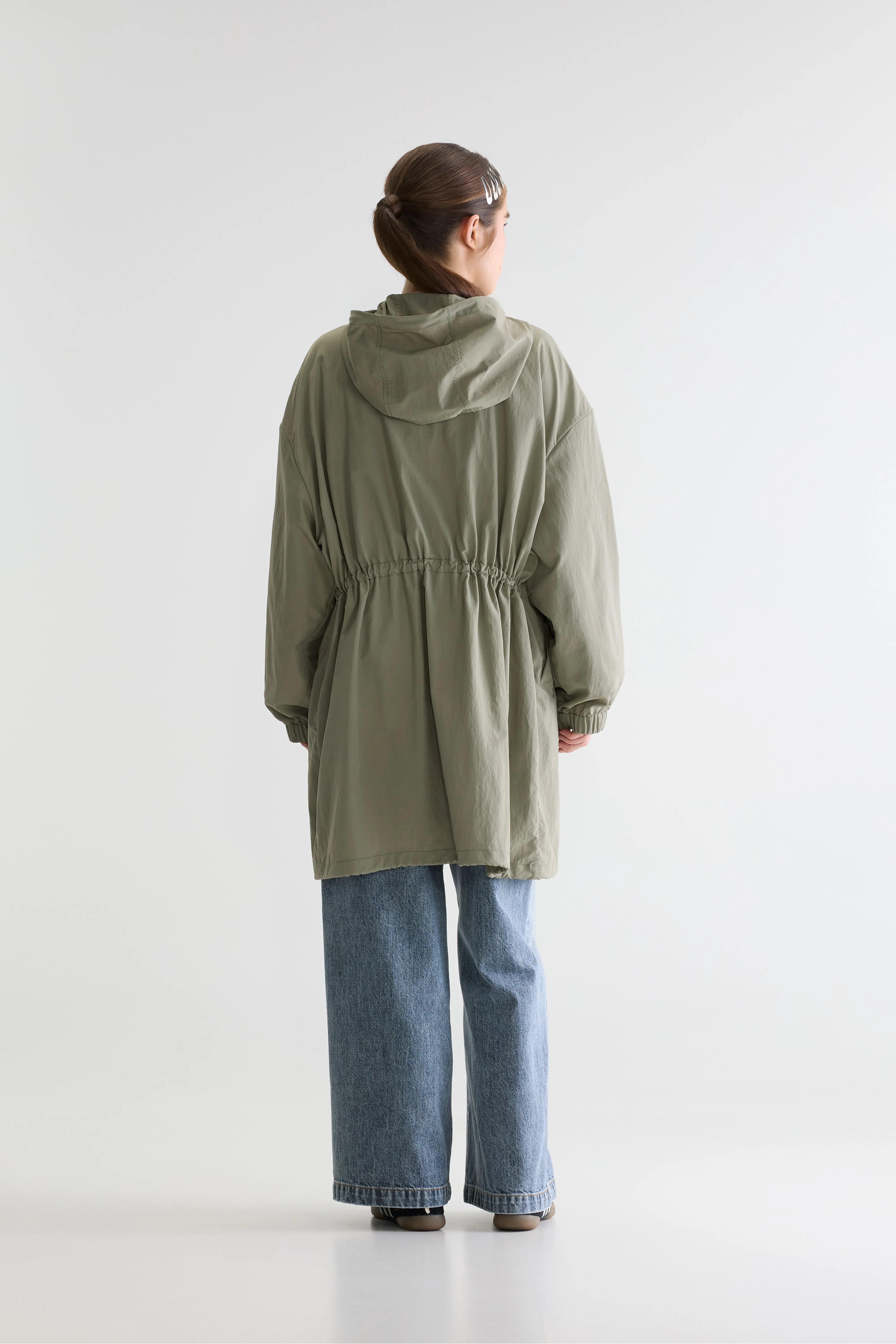 Bellerose Henny hooded coat (261 / W / EUCALYPTUS)