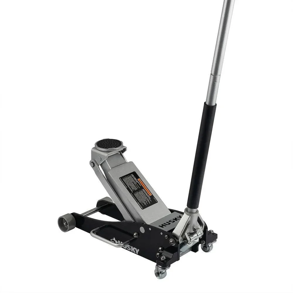 Husky 3-Ton Aluminum and Steel Car Jack, 4 in. to 18-1/2 - HPL4751