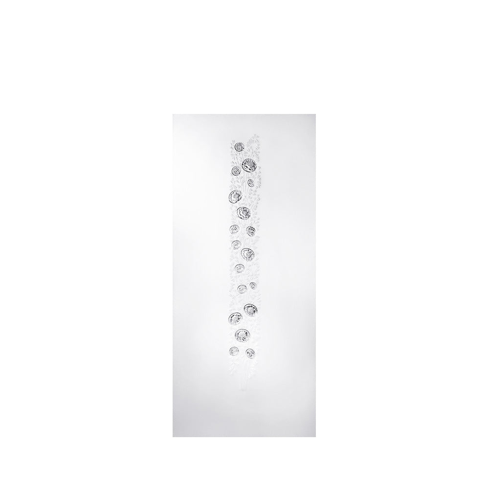 PANNEAU D'ESPACE BOUQUET - CRISTAL INCOLORE, VERRE SATINÉ, MOYEN MODÈLE