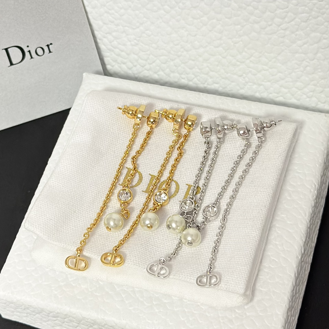 Dior Chain Tassel Earrings - Original Replica Club