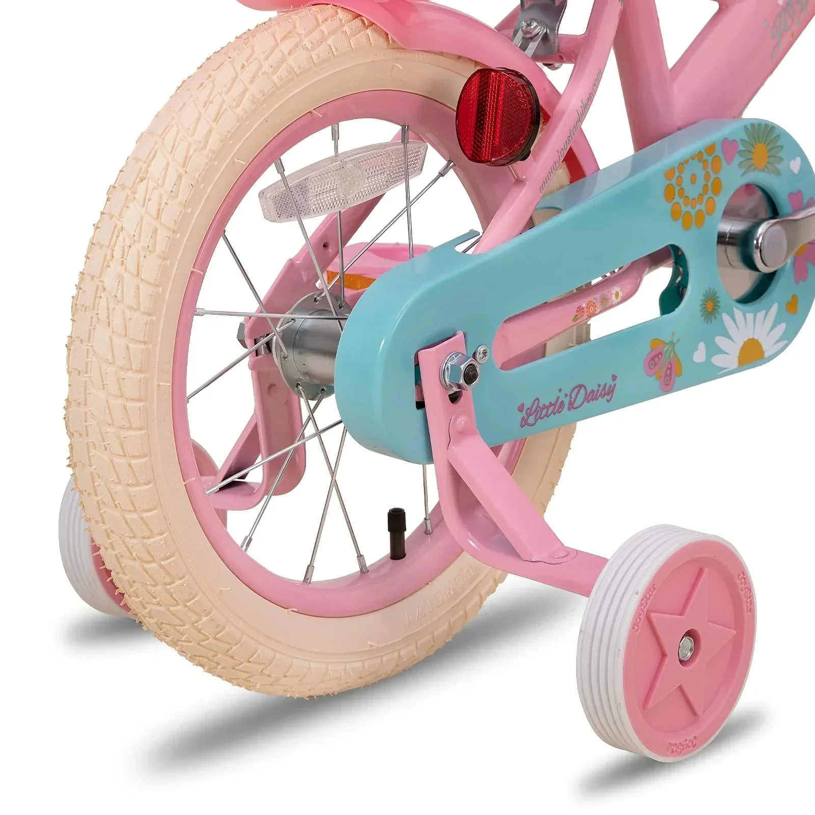 JOYSTAR Little Daisy Girls' Bike, 14 Inch, Pink With Training Wheels - Image 3 JOYSTAR Little Daisy Girls' Bike, 14 Inch, Pink With Training Wheels - Image 3