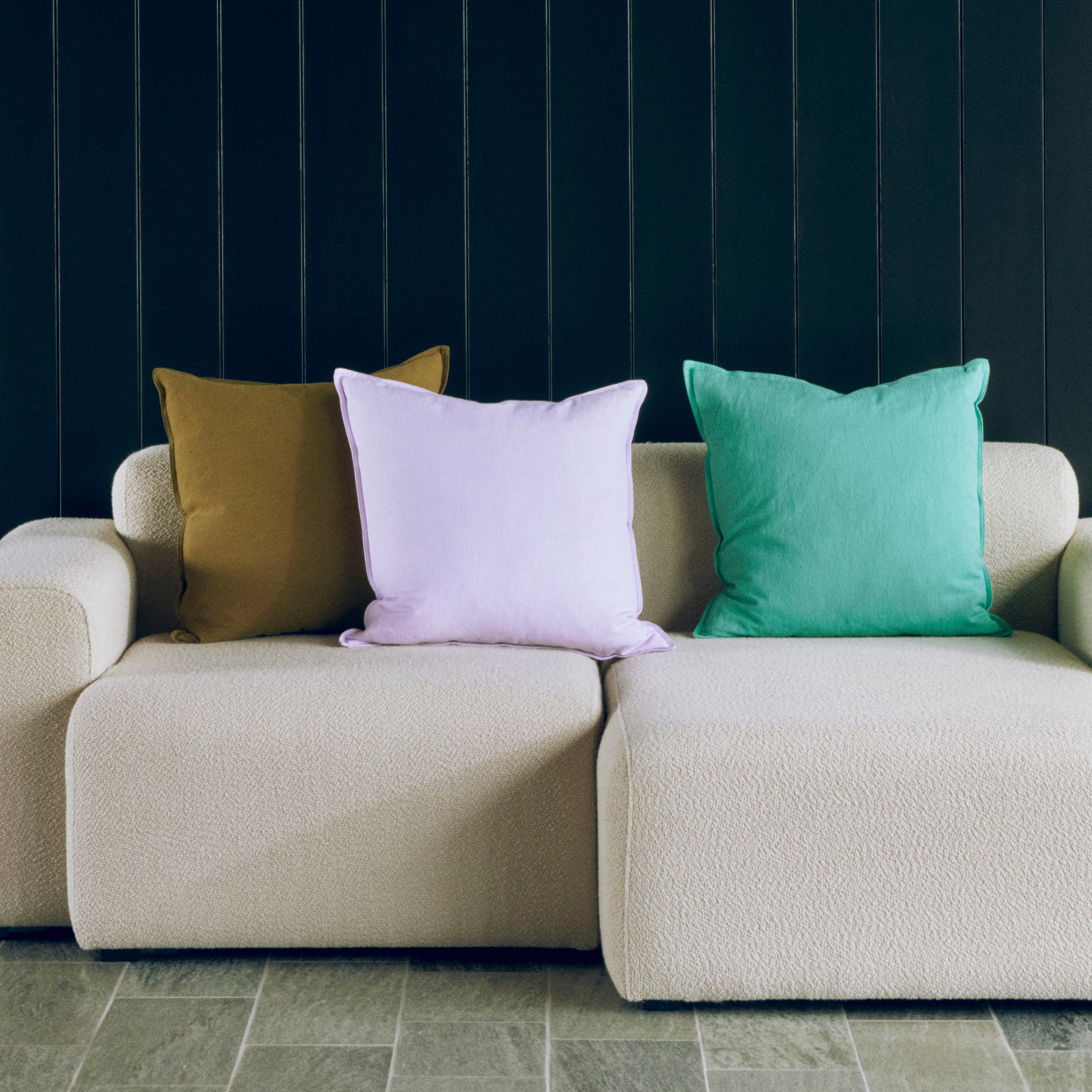 HAY Linen Kussenhoes 50 x 50 - Olijf