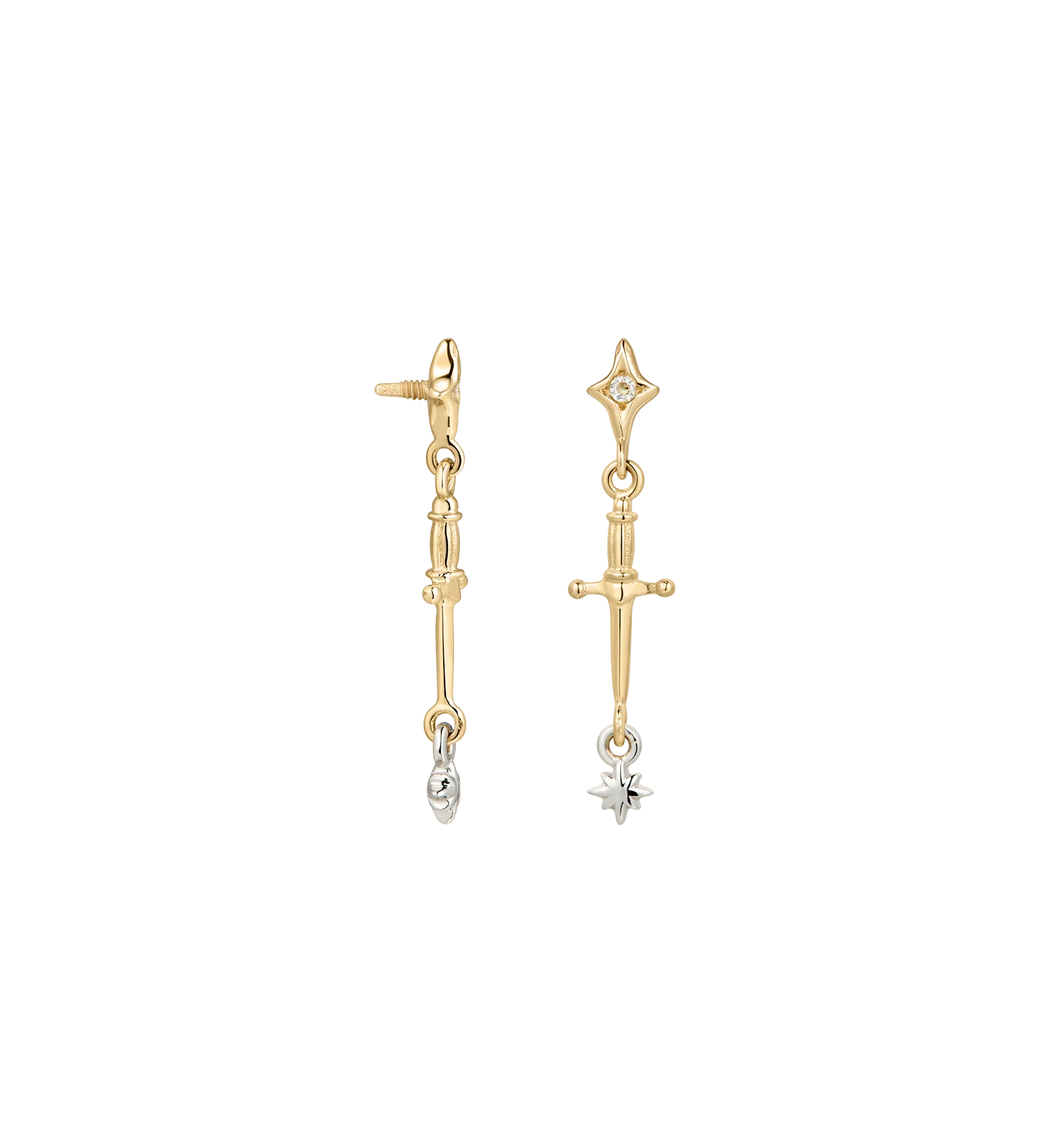 Cosmic Obelisk Piercing Front 14K