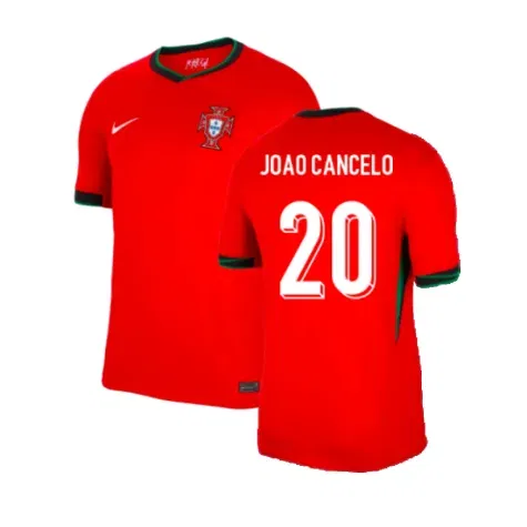 Kid's JOAO CANCELO Portugal 2024/25 Home Shirt