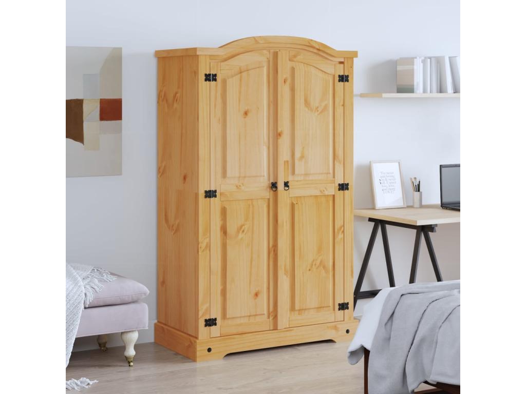 Armario madera de pino Mexicano estilo Corona 2 Puertas