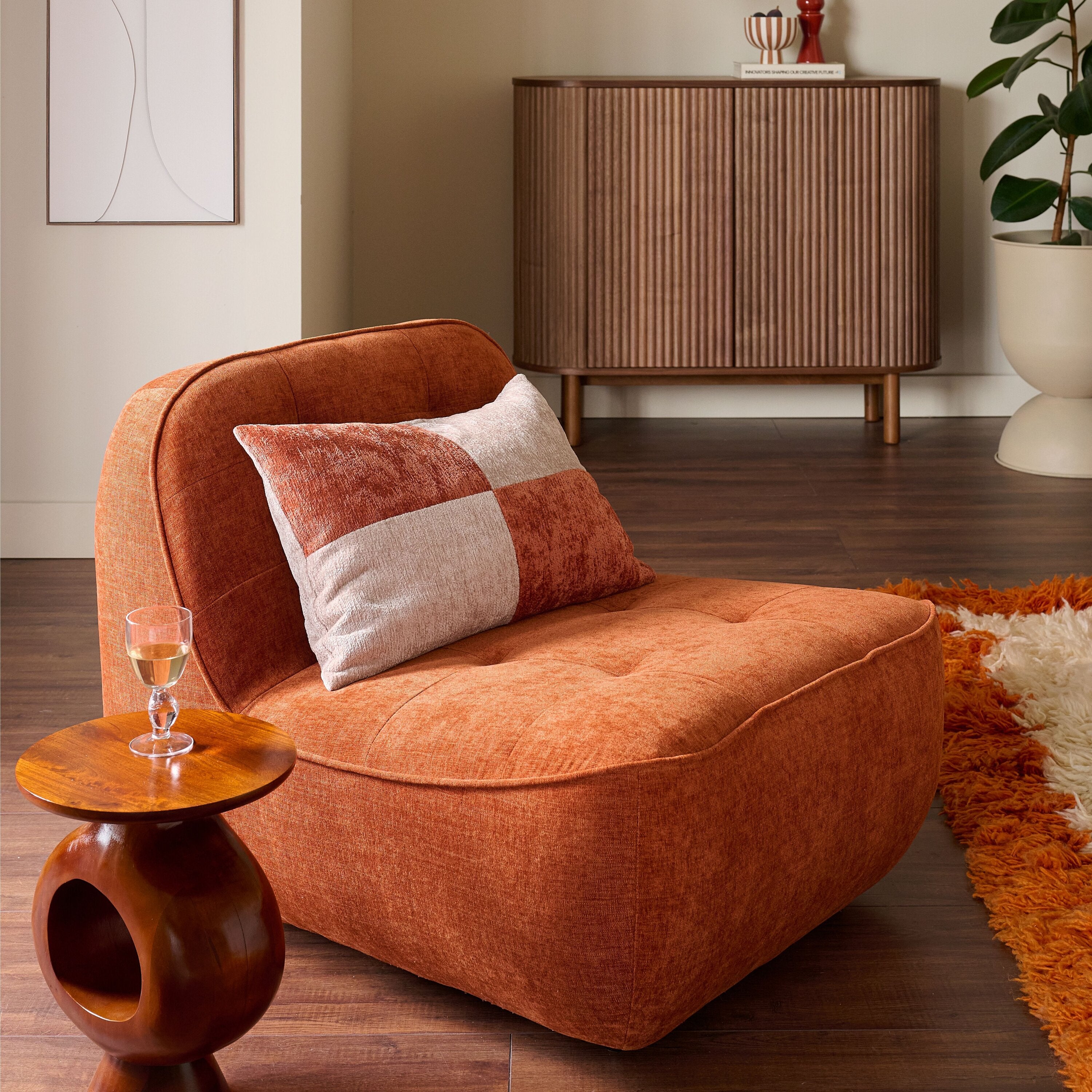 by fonQ Poco Fauteuil - Chenille - Terra