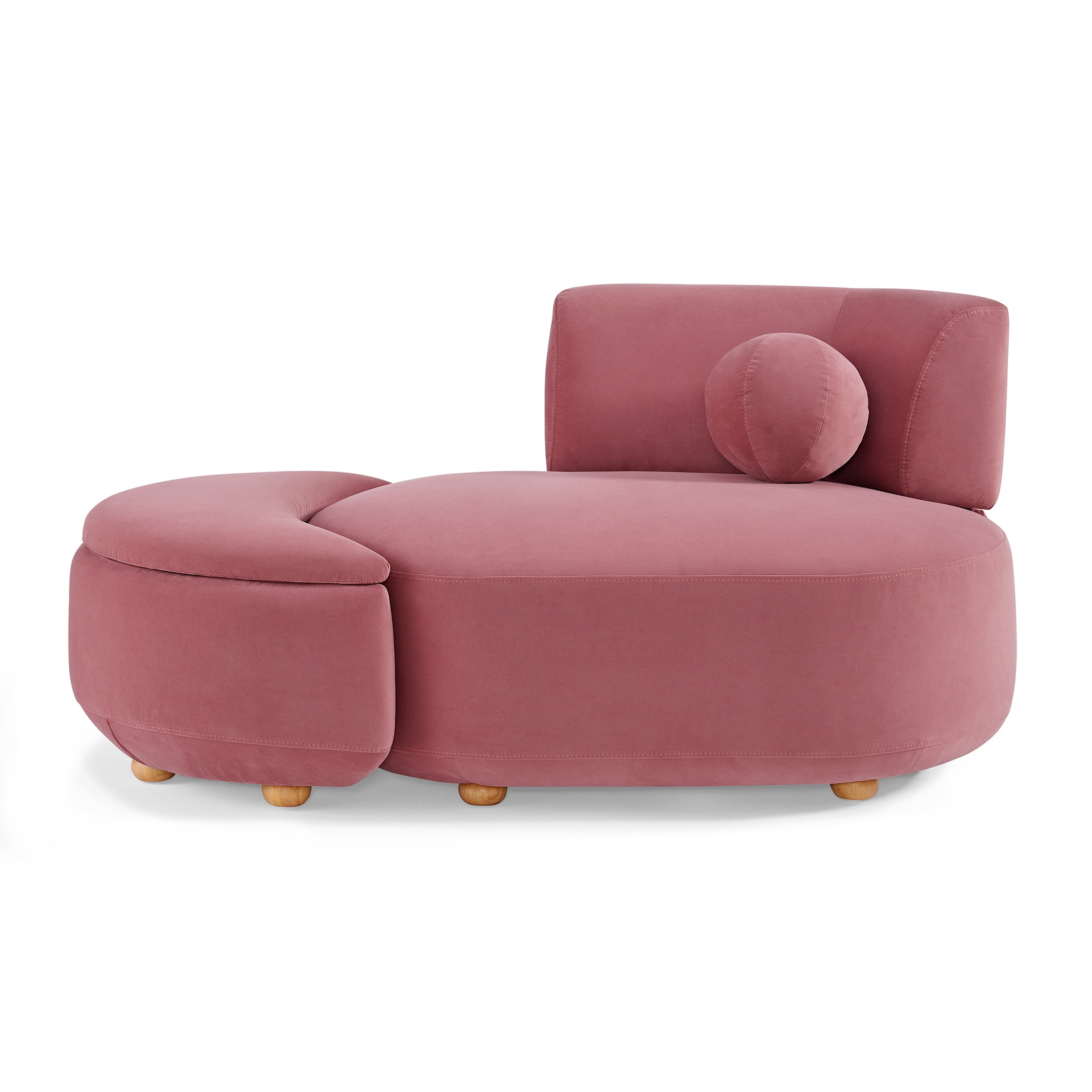 Better Homes & Gardens Juliet Modern Boucle Chaise & Storage Ottoman, Pearl - Image 26
