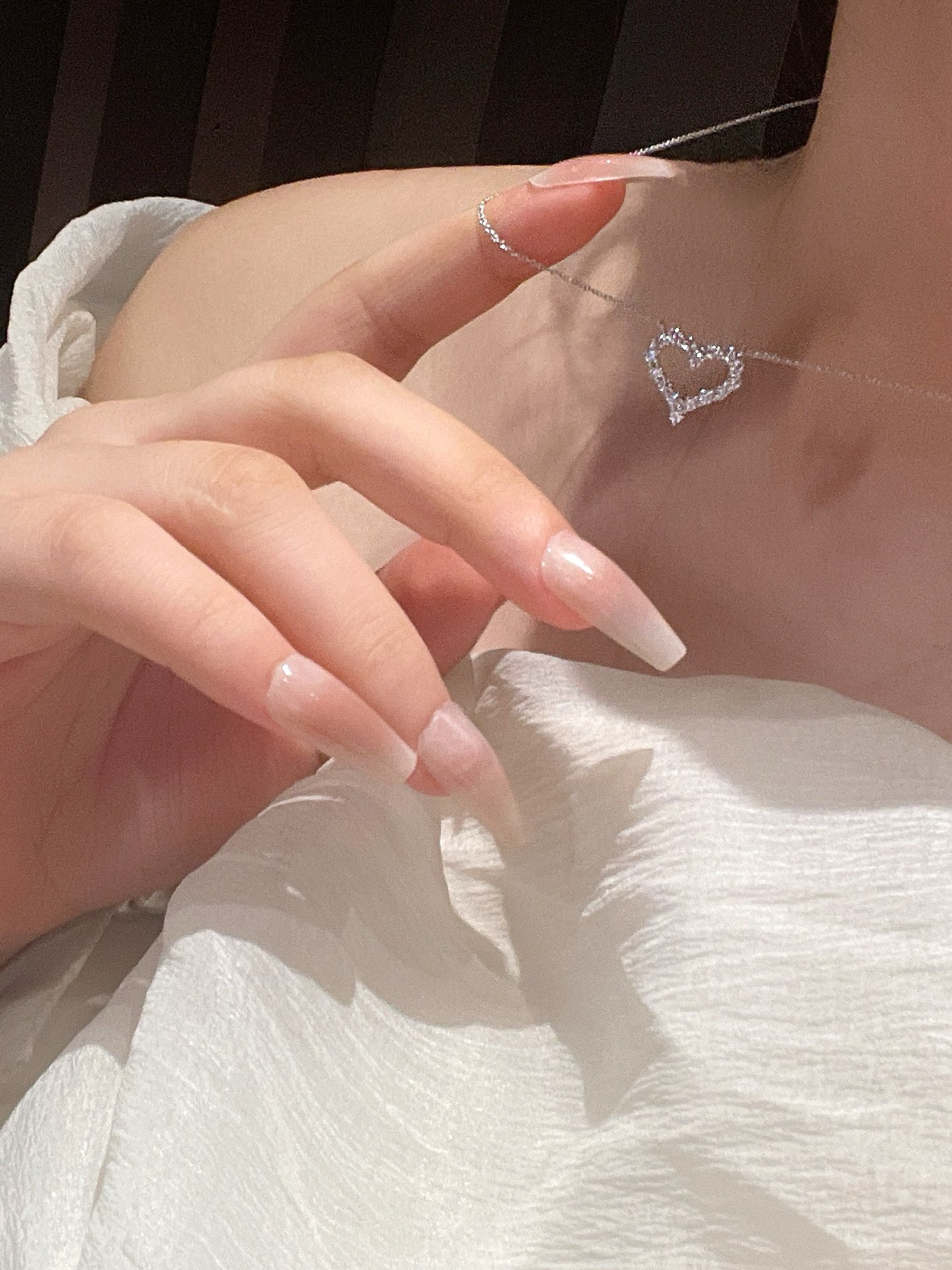 Tiffany Mini Full Diamond Love Heart Pendant Necklace - Original Replica Club