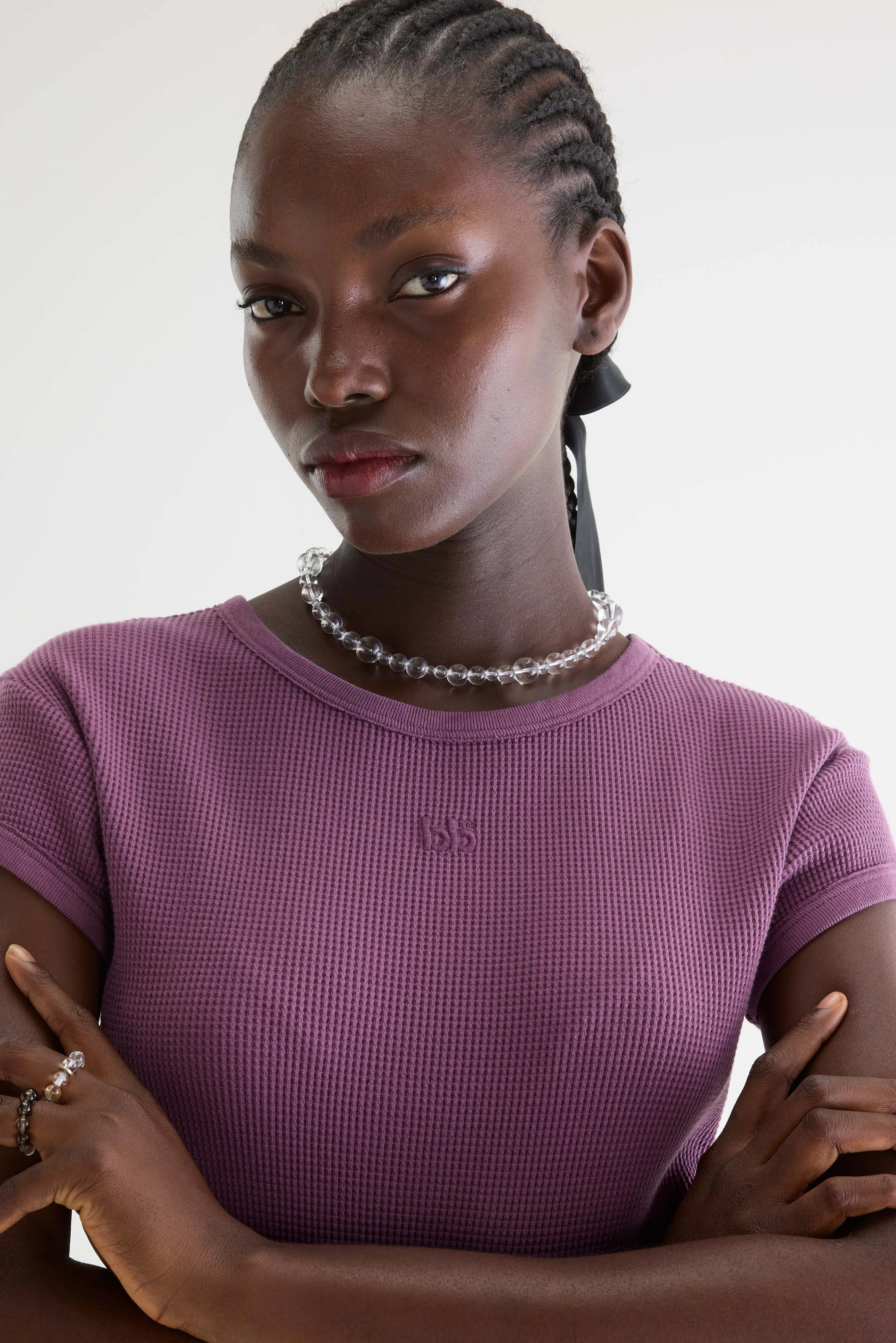 Bellerose Mali ribbed t-shirt (261 / W / CROCUS)