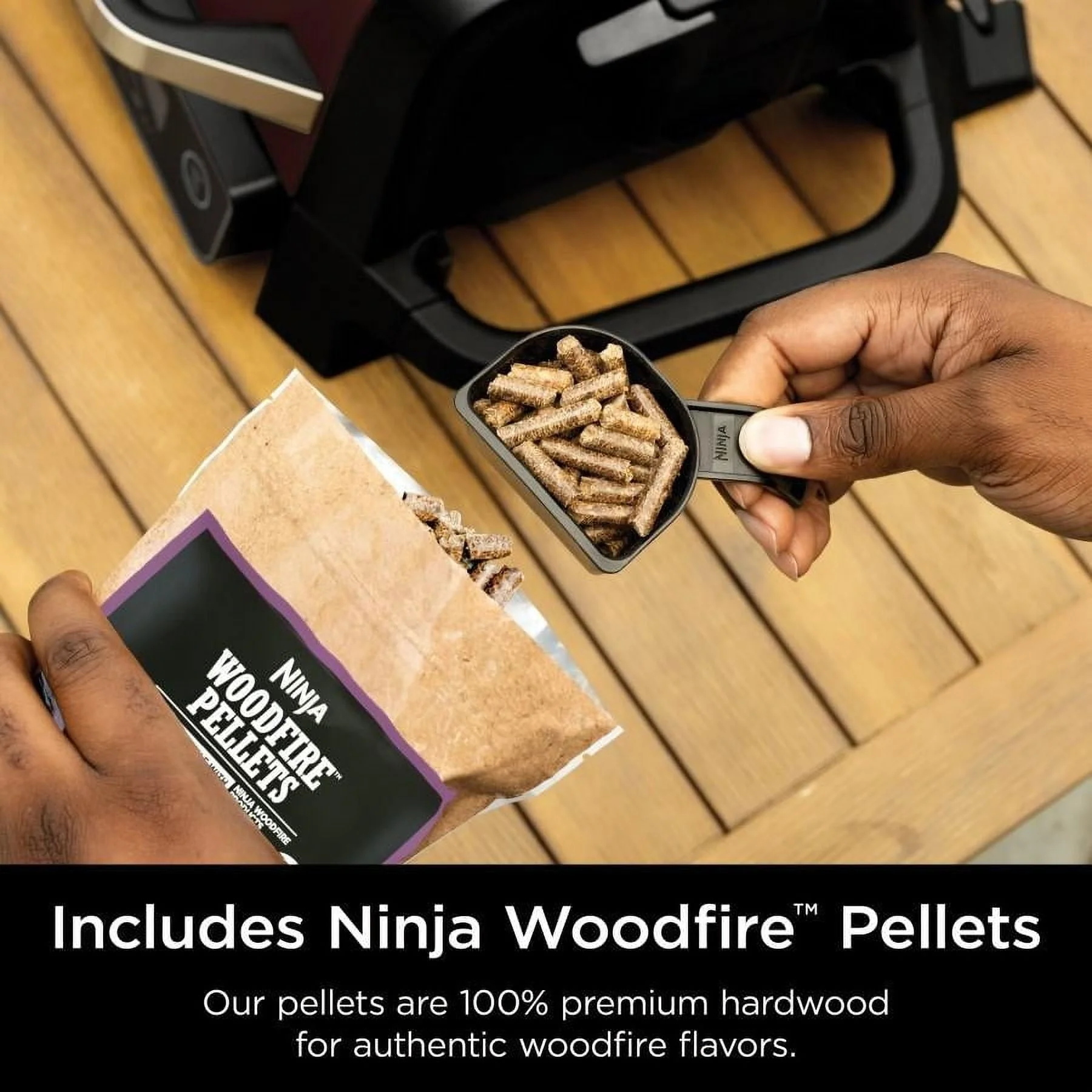 Ninja OG701 Woodfire Outdoor Grill & Smoker 7-in-1 Master Grill BBQ Smoker and Air Fryer with Woodfire Technology - Image 5