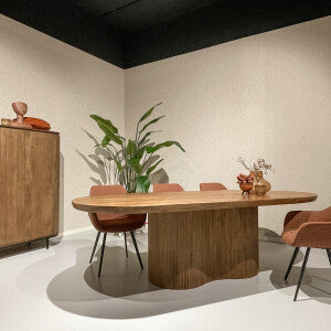 Livingfurn - Eetkamertafel Sevilla 300cm - Mangohout