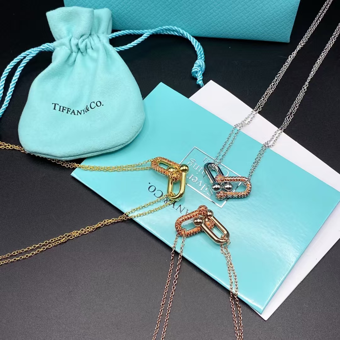 Tiffany Large Double Link Pendant Necklace - Original Replica Club